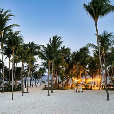 playa del carmen beach dusk