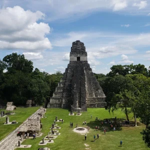 tikal pyramid distance